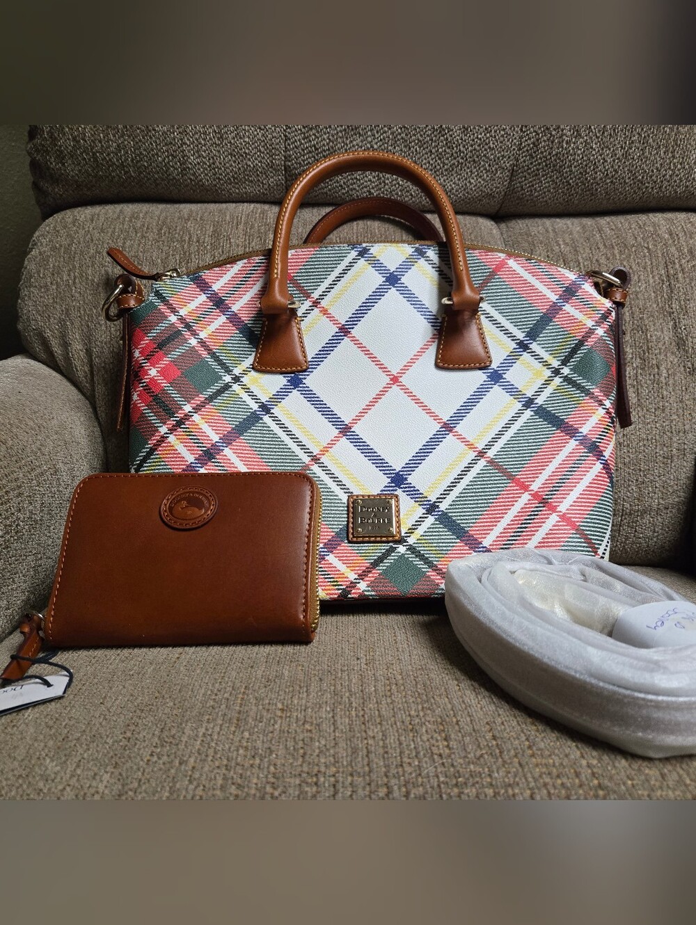 Dooney And Bourke Domed Satchel And Wallet